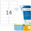 Etichette indirizzo Premium A4, carta bianca 99,1x38,1 mm opaca 140 pz.