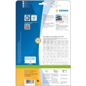 Etichette Premium a4, carta bianca 48,3x33,8 mm opaca 320 pz.