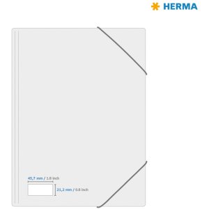 Etichette HERMA A4 rosso 45,7x21,2 mm carta opaca 960 pezzi