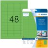 etichette herma a4 verde 45,7x21,2 mm carta opaca 960 pezzi