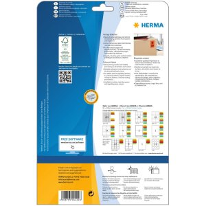 Etichette HERMA A4 rosso 210x297 mm carta opaca 20 pezzi