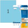 Etichette HERMA A4 blu 210x297 mm carta opaca 20 pezzi