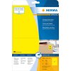 Etichette A4 giallo 199,6x143,5 mm carta opaca 40 pz.
