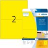 Etichette A4 giallo 199,6x143,5 mm carta opaca 40 pz.