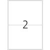 Etichette A4 blu 199,6x143,5 mm carta opaca 40 pz.