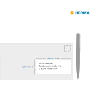 Etichette A4 giallo 105x42,3 mm carta opaca 280 pz.