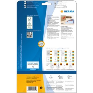 Etichette A4 rosso 105x42,3 mm carta opaca 280 pz.