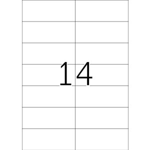 Etichette A4 verde 105x42,3 mm carta opaca 280 pz.