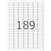 Etichette Premium A4, carta bianca 25,4x10 mm opaca 4725 pz.