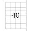 Etichette Premium A4, carta bianca 48,5x25,4 mm opaca 1000 pz.
