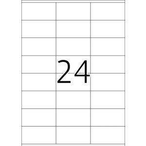 Etichette Premium A4, carta bianca 70x36 mm opaca 600 pz.