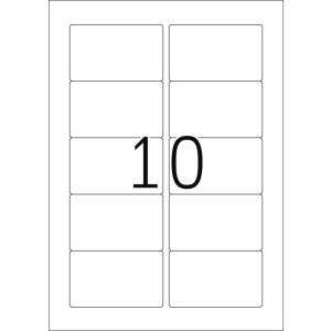Etichette Premium A4, carta bianca 83,8x50,8 mm opaca 250 pz.