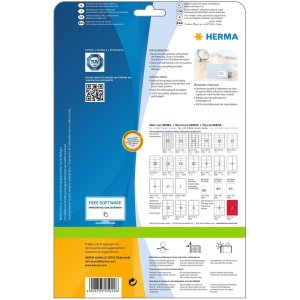 Etichette indirizzo Premium A4, carta bianca 63,5x38,1 mm opaca 525 pz.