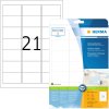 Etichette indirizzo Premium A4, carta bianca 63,5x38,1 mm opaca 525 pz.