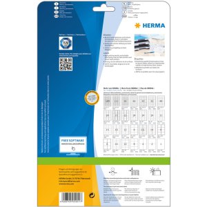 Etichette Premium A4, carta bianca 48,3x25,4 mm opaca 1100 pz.