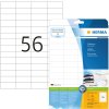 Etichette Premium A4, carta bianca 52,5x21,2 mm opaca 1400 pz.
