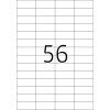 Etichette Premium A4, carta bianca 52,5x21,2 mm opaca 1400 pz.