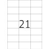 Etichette Premium A4, carta bianca 70x42,3 mm opaca 525 pz.