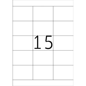 Etichette Premium a4, carta bianca 70x50,8 mm opaca 375 pz.