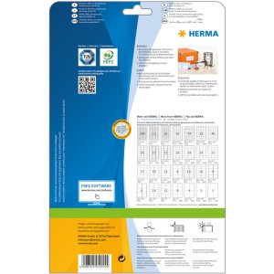 Etichette Premium a4, carta bianca 70x50,8 mm opaca 375 pz.