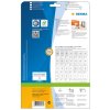 Etichette Premium A4, carta bianca 105x42,3 mm opaca 350 pz.