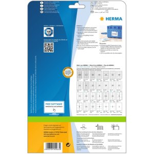Etichette Premium A4, carta bianca 105x148 mm opaca 100 pz.