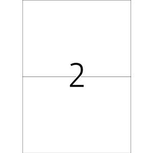 Etichette Premium A4, carta bianca 210x148 mm opaca 50 pz.