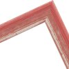 Cornice in legno H640 rosso 18x24 cm vetro antiriflesso