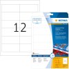 Etichette a4 bianche 96,5x42,3 mm estremamente resistenti adesive in foglio opaco 300 pz.