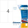 Etichette A4 bianche 105x148 mm estremamente resistenti adesive opache 100 pz.