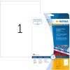 Etichette A4 bianche 210x297 mm estremamente resistenti adesive in foglio opaco 25 pz.