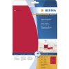 Etichette A4 rosso neon 210x297 mm carta opaca 20 pz.