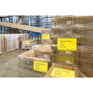 Etichette A4 arancio neon 210x297 mm carta opaca 20 pz.