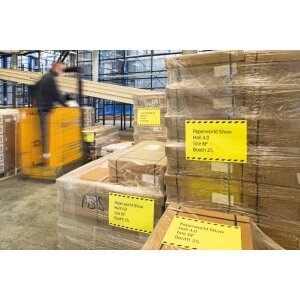 Etichette A4 arancio neon 210x297 mm carta opaca 20 pz.