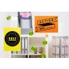 Etichette A4 giallo neon Ø 60 mm carta rotonda opaca 240 pz.