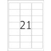 Etichette A4 bianco 63,5x38,1 mm carta lucida 525 pz.