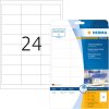 Etichette Frozen A4 bianco 66x33,8 mm carta opaca 600 pz.