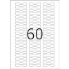 Etichette ad anelli HERMA A4 bianco 49x10 mm carta opaca 1500 pezzi