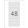 Etichette HERMA per CD box A4 bianco 114,3x5,5 mm carta opaca 1200 pezzi