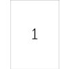 Etichette A4 foglio adesivo esterno bianco 210x297 mm foglio opaco 10 pz.