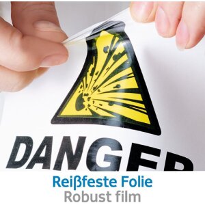 Etichette A4 Outdoor adesive in foglio bianco 45,7x21,2 mm foglio opaco 480 pz.