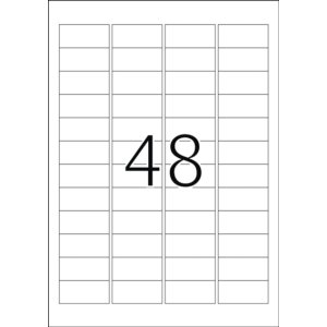 Etichette A4 Outdoor adesive in foglio bianco 45,7x21,2...