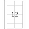 Etichette video A4 bianco 78,7x46,6 mm carta opaca 300 pz.