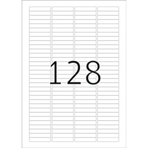 Etichette per diapositive A4 bianco 43,2x8,5 mm carta...