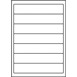 Etichette per cartelle A4 bianco 192x38 mm carta opaca...