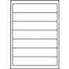 Etichette per cartelle A4 bianco 192x38 mm carta opaca 175 pz.
