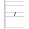 Etichette per cartelle A4 giallo 192x38 mm carta opaca 140 pz.