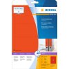 Etichette per cartelle A4 rosso 192x61 mm carta opaca 80 pz.
