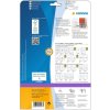 Etichette per cartelle A4 rosso 192x61 mm carta opaca 80 pz.