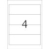 Etichette per cartelle A4 blu 192x61 mm carta opaca 80 pz.